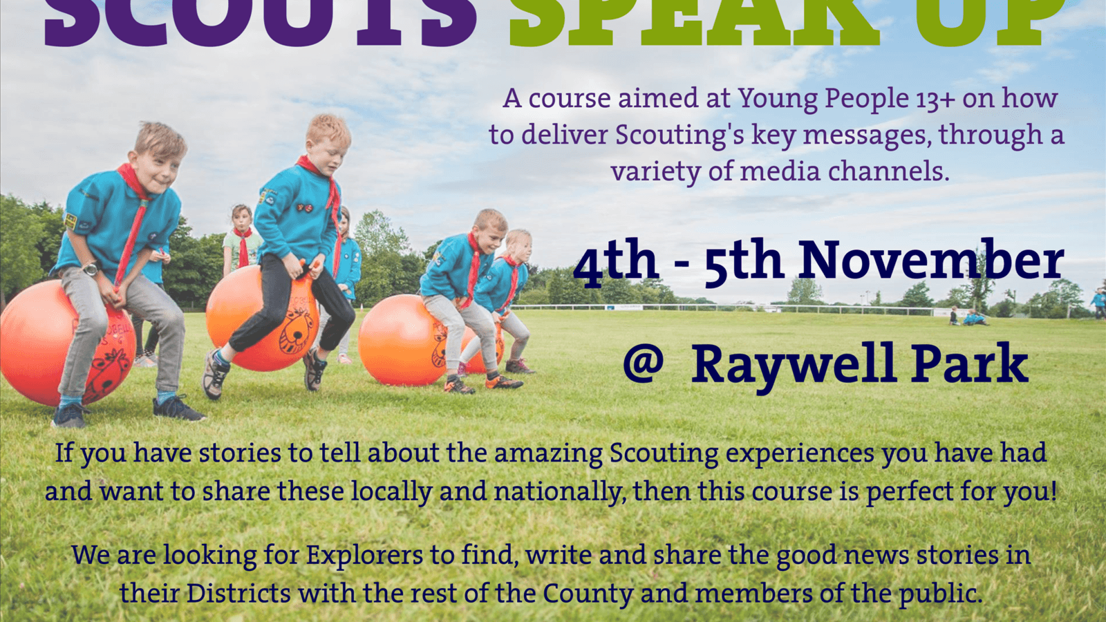 Scout Speak Up Course - Humberside Scouts