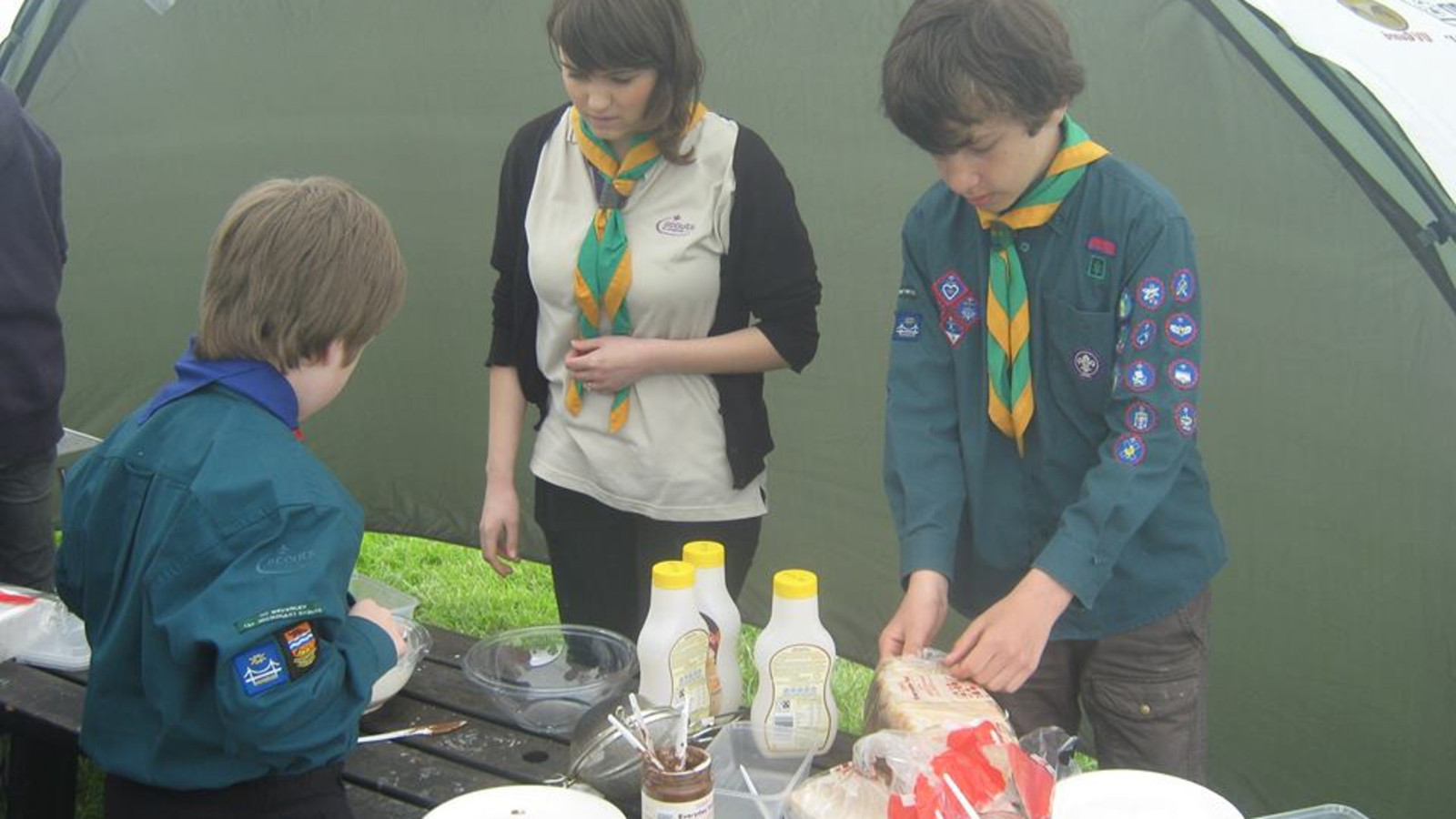 Making Camp Donuts