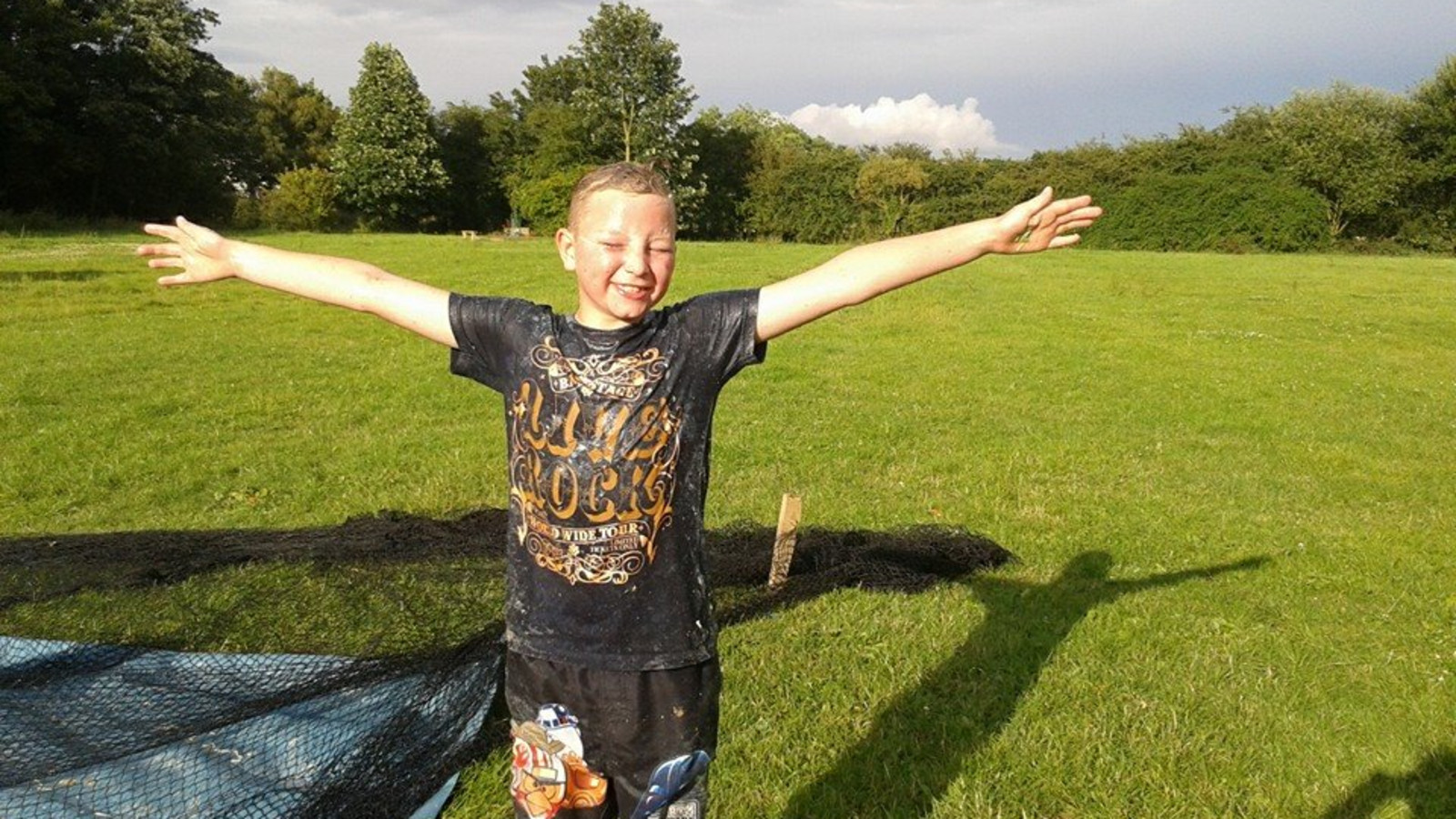 Snaith Cubs on the Water Slide