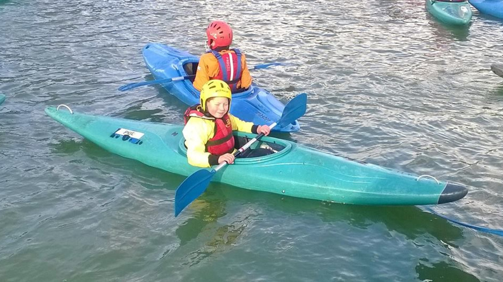 kayaking at the PGL weekend