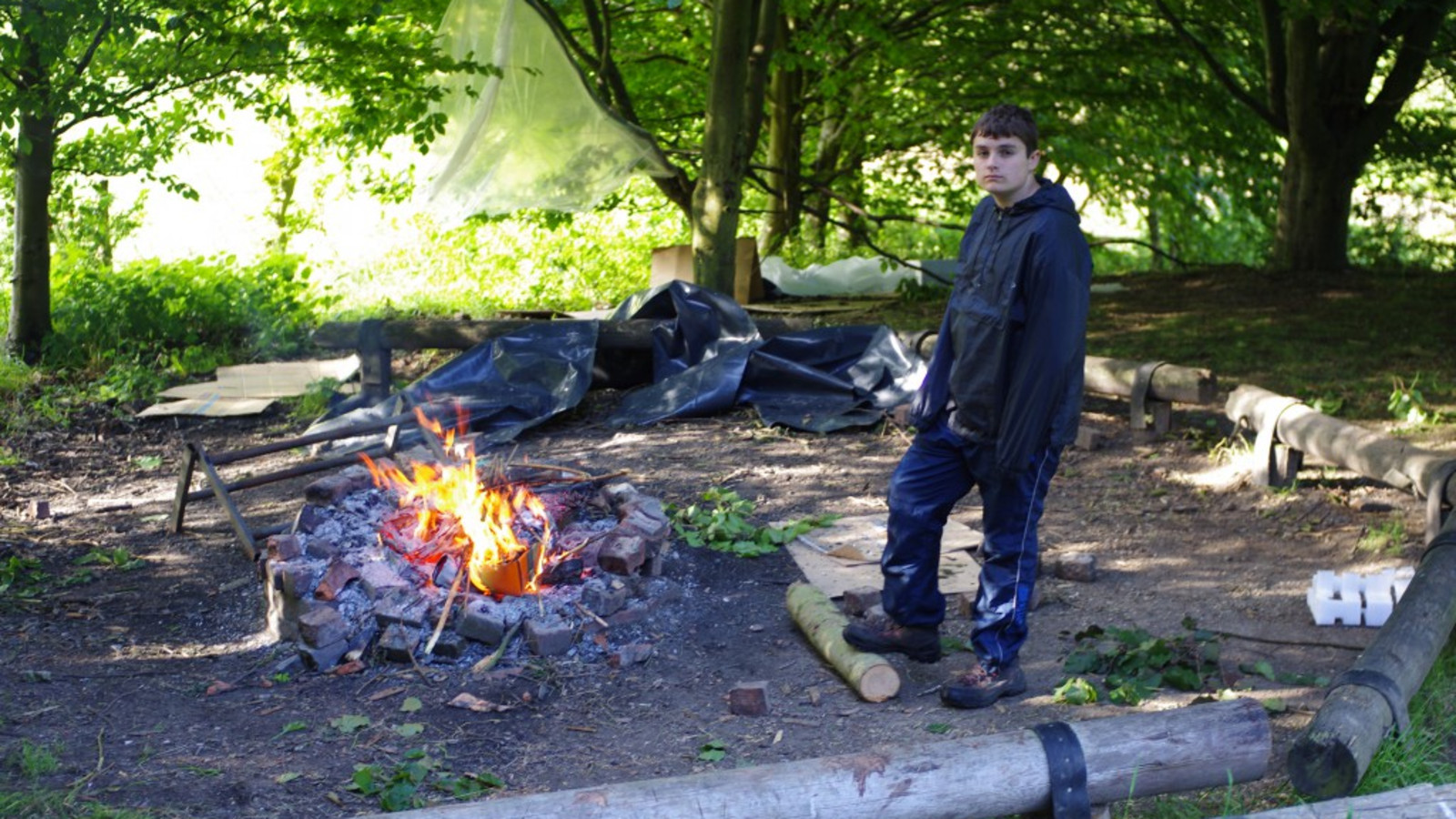 The camp fire circle