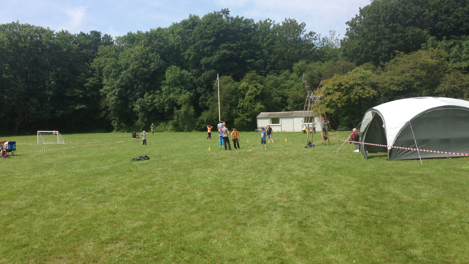 a view of the camping field