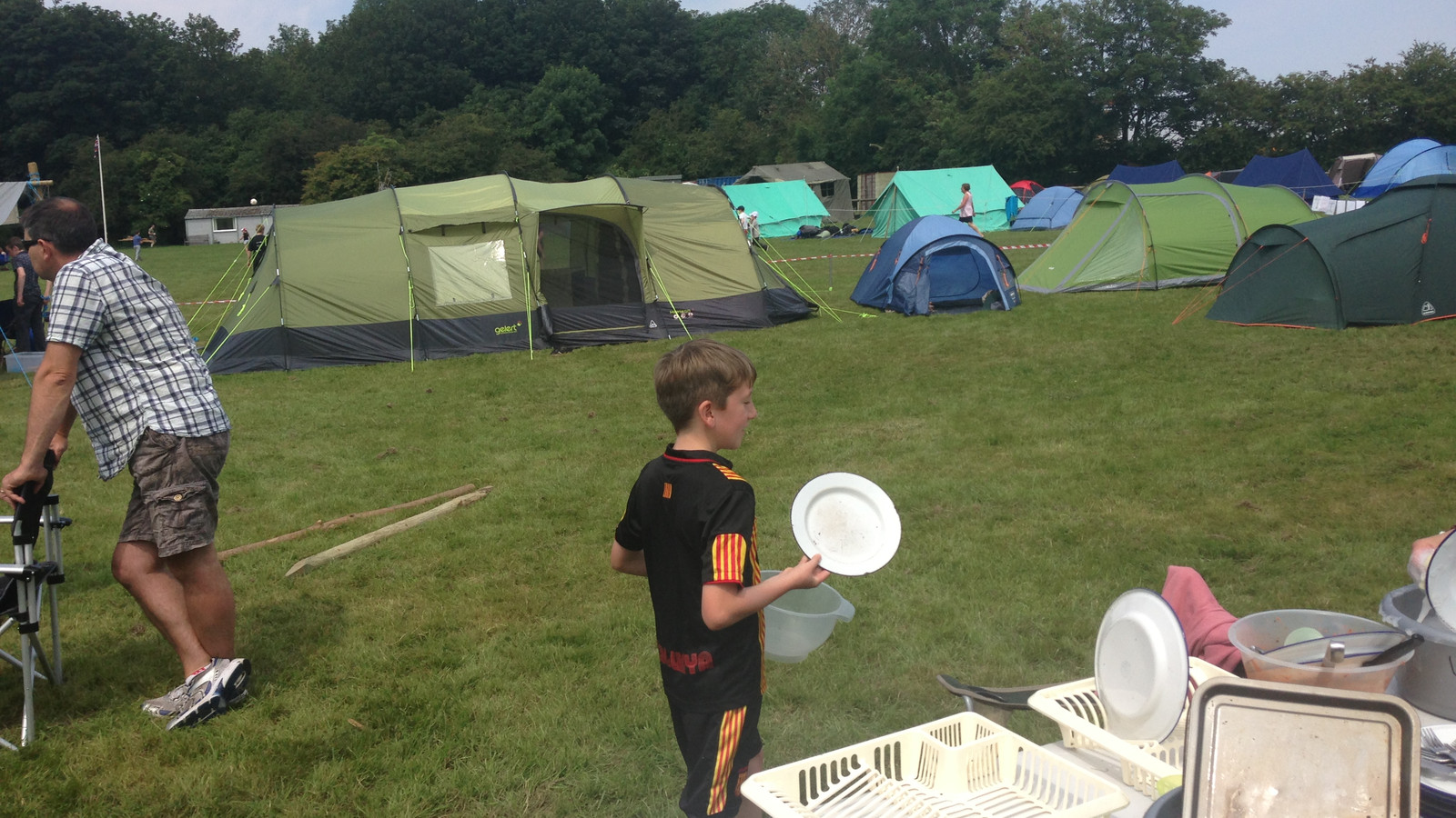 no escaping the washing up!