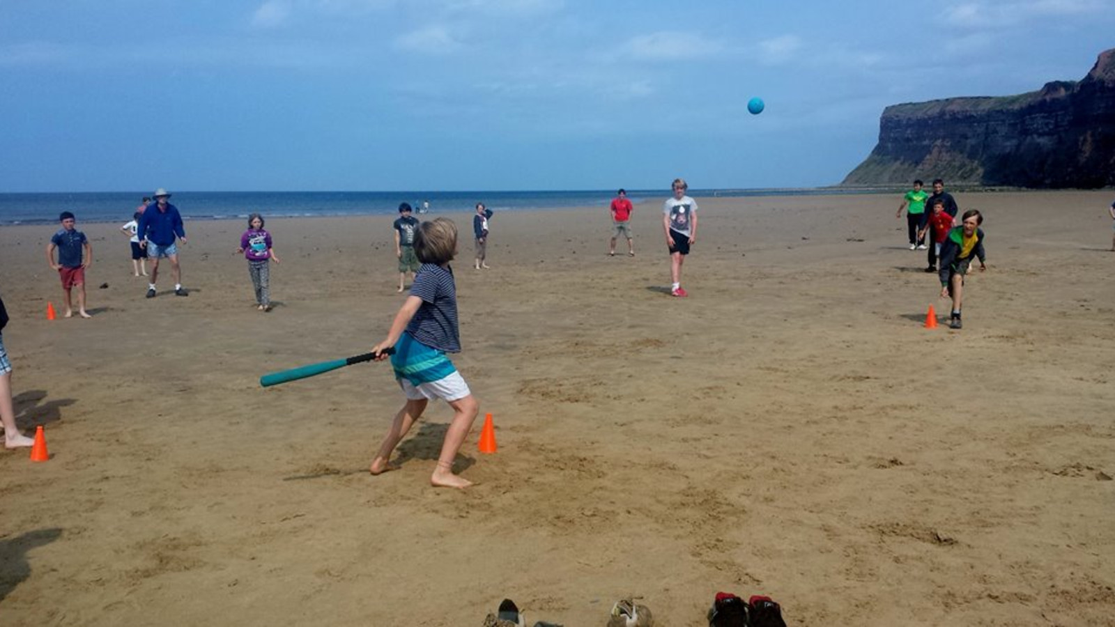 On the beach at Summer Camp