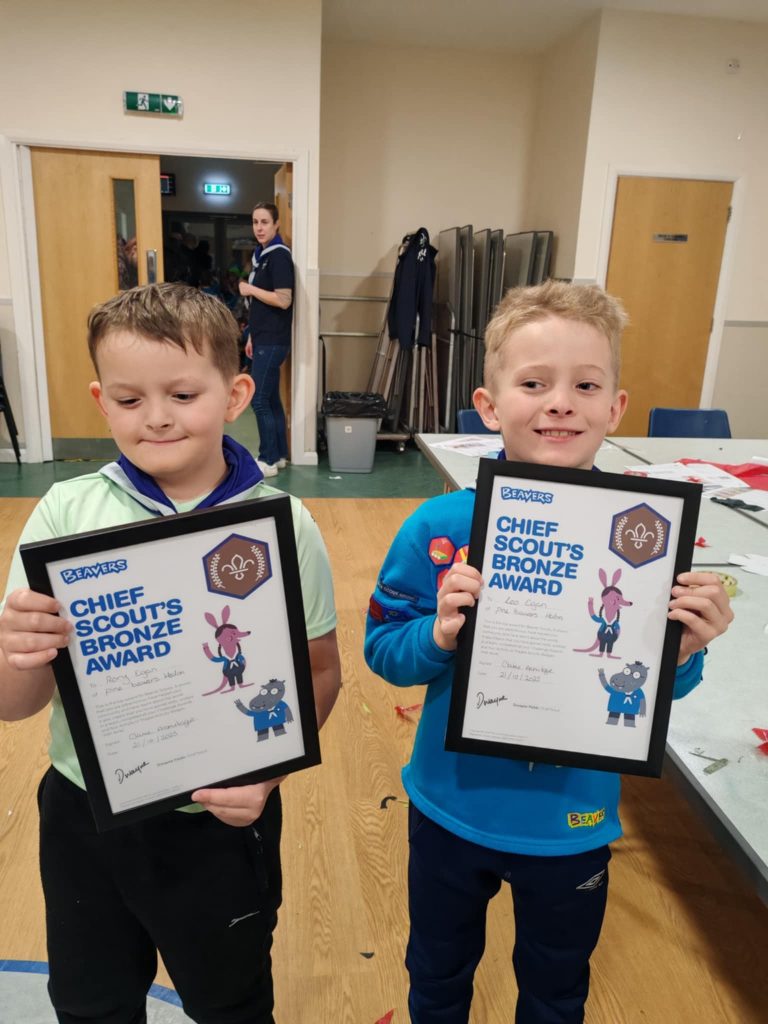 Huge Congratulations To Hedon Beavers On Their Bronze Chief Scout Award